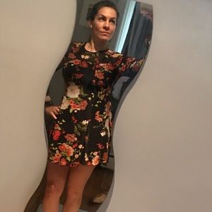 Kimchi Blue size Small black floral dress